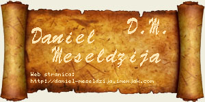 Daniel Meseldžija vizit kartica